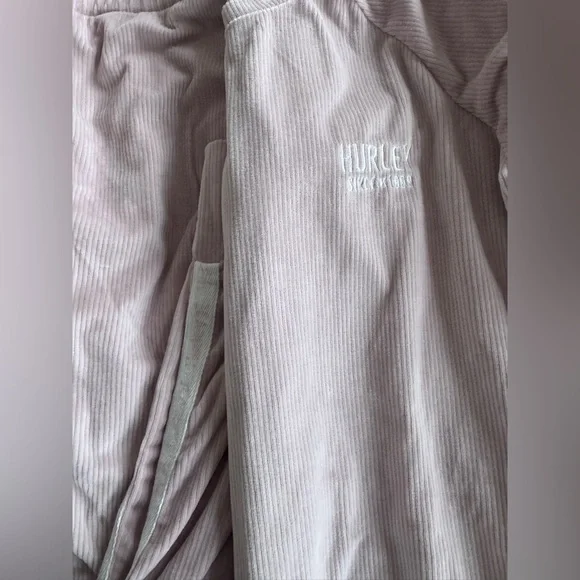 Lot Of 2 Hurley Women's Small Velour Pullover Sweatshirt And Pants Set Tracksuit - Picture 3 of 7